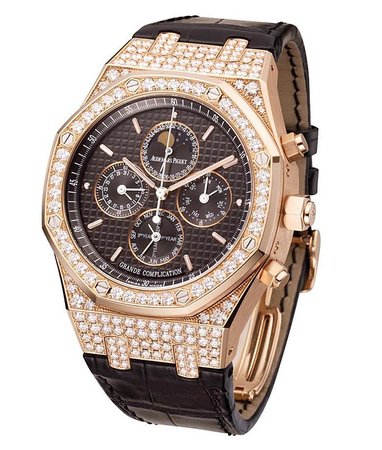 Audemars Piguet rose gold watch with diamond set bezel\\n\\n23/03/2016 16:25