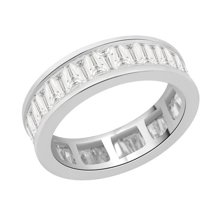 Channel set band with baguette cut diamonds set all the way around the ring in white gold\\n\\n11/03/2016 17:00