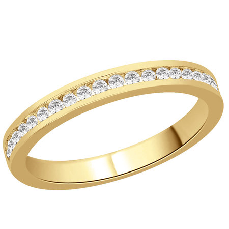 Channel set round brilliant cut diamonds in yellow gold eternity ring\\n\\n11/03/2016 16:59