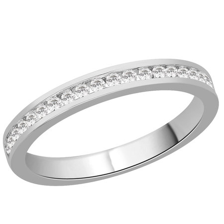 Channel set round brilliant cut diamonds in white gold eternity ring\\n\\n11/03/2016 16:59